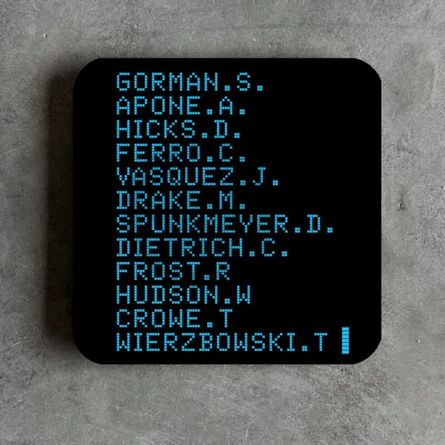 Aliens Inspiré Colonial Marines Noms dessous de Verre Nostromo Weyland Yutani