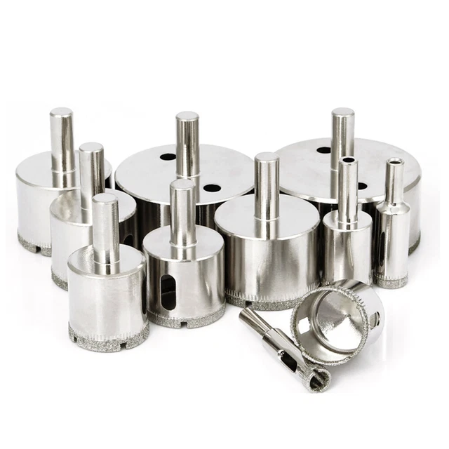 6~200mm Diamond Holesaw Set Holes Saw Drill Bit Glass Marble Ceramic Cutter Tile