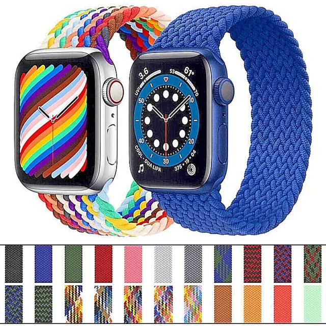 Solo Loop Armband für Apple Watch Serie Ultra 8 7 6 5 4 3 SE/ 38 - 45 mm Nylon