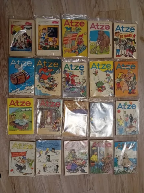 Atze Comic Sammlung - DDR Konvolut mit Fix und Fax und Pat - 21 Jahrgänge, 225x