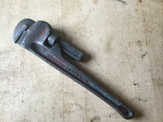 Record Leader 14” Stilsons/ Pipe Wrench.