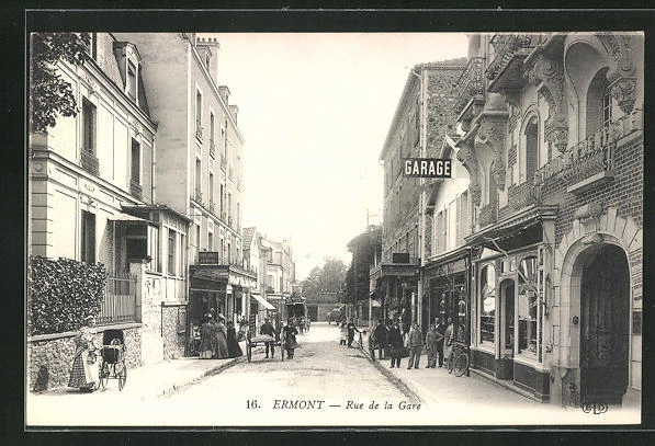 CPA Ermont, Rue de la Gare