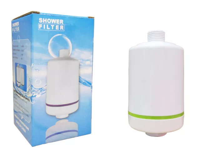 Filtro completo acqua doccia filtri fini con alloggiamento bianco in linea