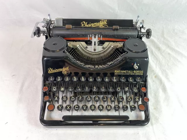 Macchina A Scrivere da Collezione Rheinmetall Portatile Da 1938 Typewriter 3
