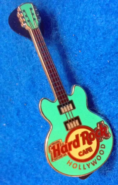 HOLLYWOOD TURQUOISE 3 STRING CORE GIBSON GUITAR SERIES 2009 Hard Rock Cafe PIN