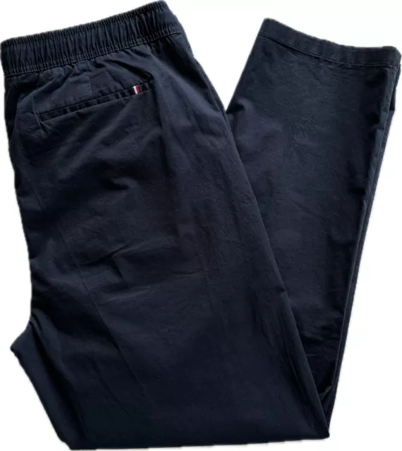 TOMMY HILFIGER MEN'S TH FLEX Pull-On Pants, Navy Blue, XL $34.99 - PicClick