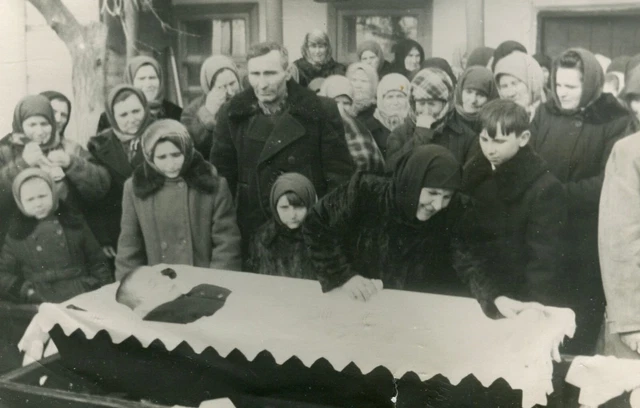Baby child teen boy post mortem funeral mourning family vintage photo