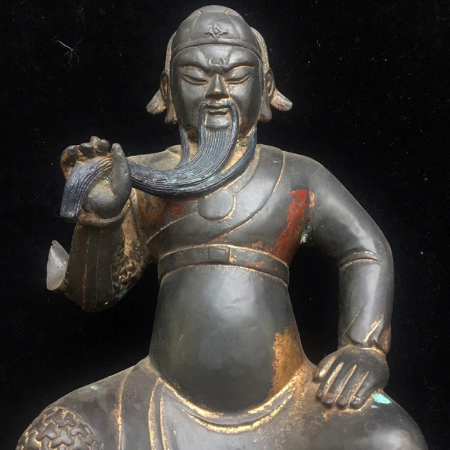 Chinese Exquisite Handmade Figure "Guanyu" Bronze Statue 2
