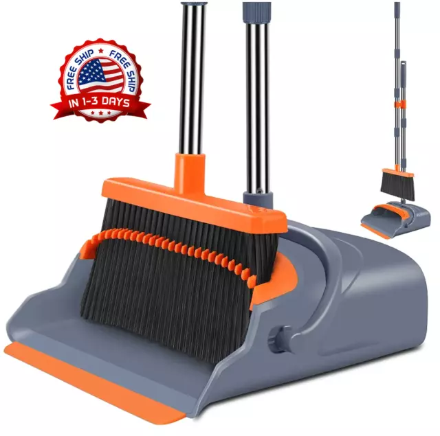 recogedor de basura recogedor para basuras con palo y escoba ajustable set Nuevo
