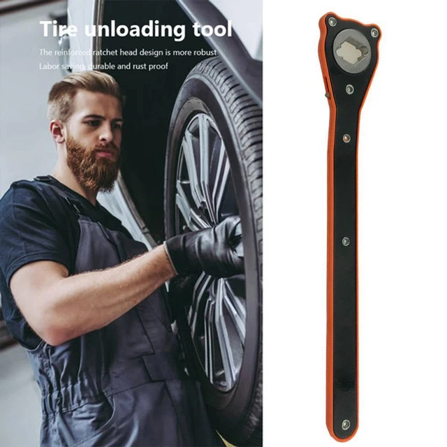 Car 360° Swivel Labor-Saving Jack Ratchet Wrench Tire Wheel Tool Lug Wrench M8R1