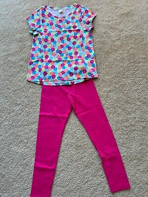 NWT NEW Gymboree 2 pc outfit top leggings print S SMALL 5 6 years old girl