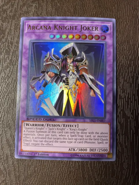 Arcana Knight Joker - SBLS-EN007 - Ultra Rare - 1st Edition - Speed Duel - NM/M