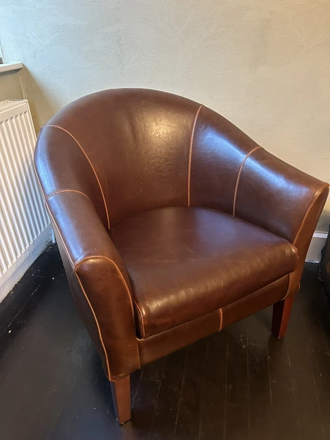 Barker and stonehouse leather chair deals