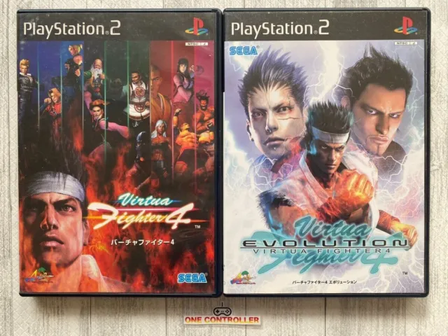 SONY PlayStation 2 PS2 Virtua Fighter 4 & Evolution set from Japan