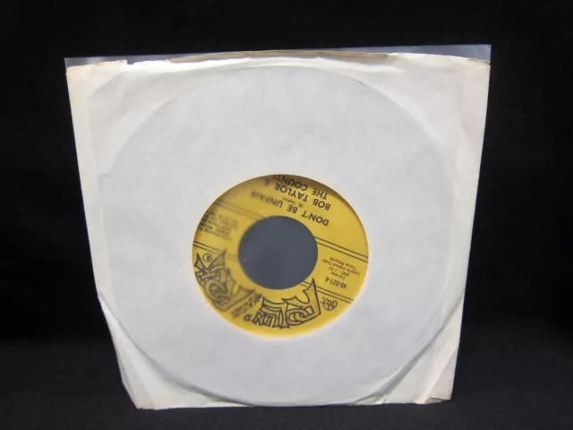 "Bob Taylor & The Counts - Don't Be Unfair - Raro Rockabilly 7" RE - ¡Casi como nuevo!