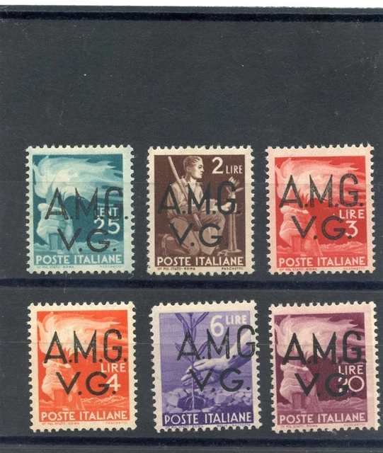 ITALY, VENEZIA GIULIA Sc  1LN14-9(MI 13-8)*F-VF LH SET THRU 20L  $85