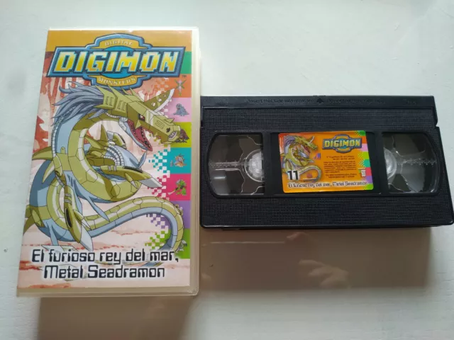 Digimon Furious King del mar Metal Seadramon Vol 11 - VHS Tape Spanish 3T