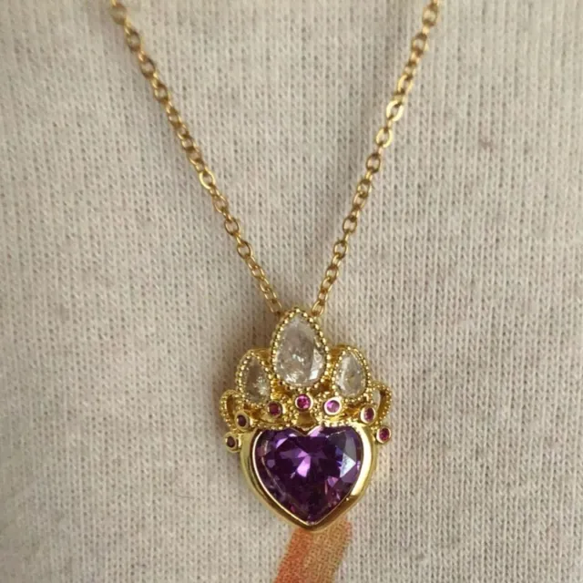 Heart Crown Pendant Choker Heart Crown Necklaces Y2k Jewelry Alloy Material