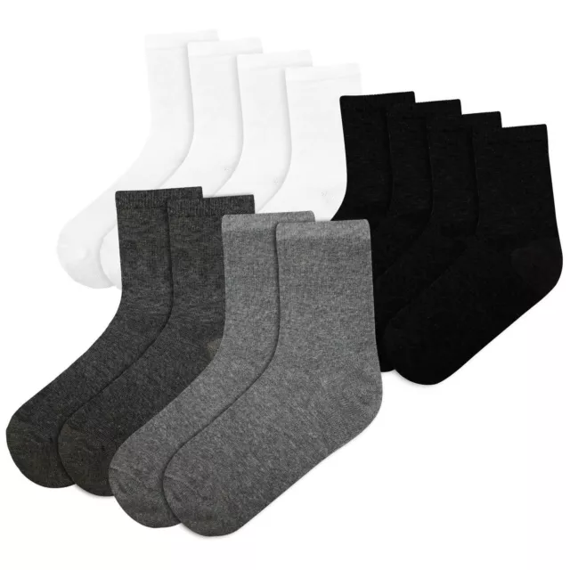 Mens Cotton Rich Plain Socks Pack Of 6 Luxurious Breathable Soft Socks For Mens