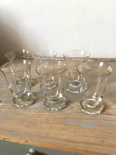 Lot De 6 anciens verres à eau Soufflés Forme Tulipe 🤩🤩🤩