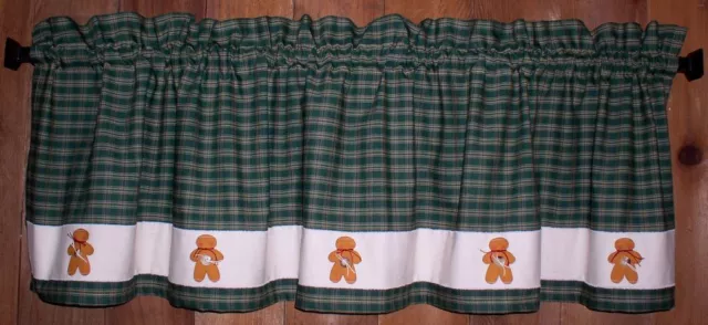 Gingerbread Valances Tiers Runners Country Primitive Gingerbread Kitchen Decor 3