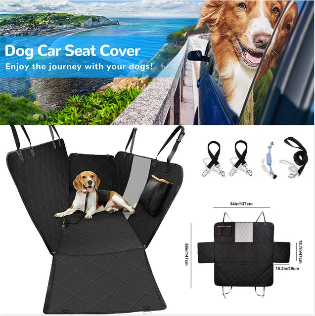 Breathable Car Pet Back Seat Rear Cover Protector Waterproof Mat Mesh Hammock UK