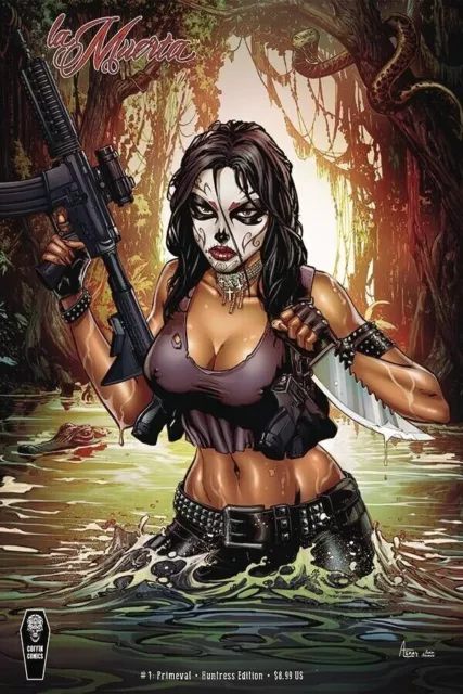 La Muerta Primeval # 1 Anthony Spay Huntress Variant Cover Edition !!! NM