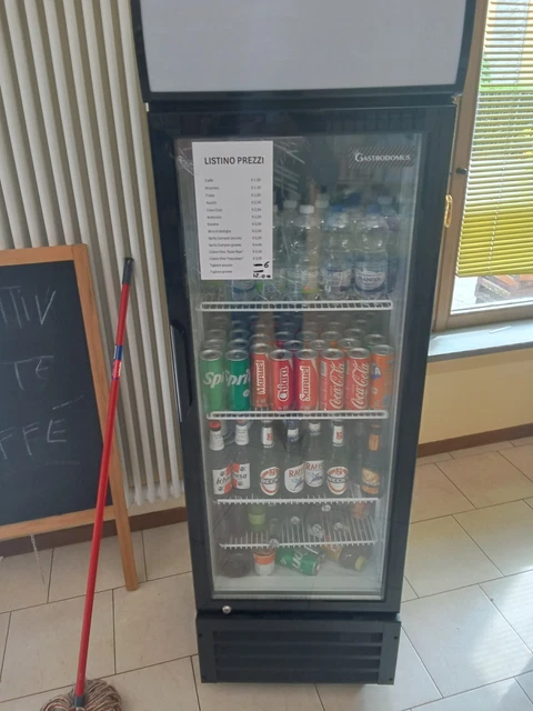 Mini Frigo Con Anta In Vetro Bar Vetrinetta Per Bibite Vetrina Nero Da Porta X - Foto 10