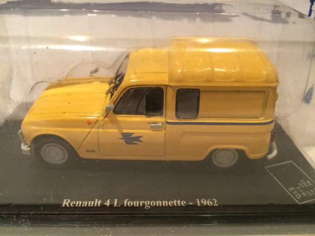 Modèle Réduit Renault 4L Fourgonnette Postale Atlas/Norev 1/43 - Année 1962 - Occasion Bon état