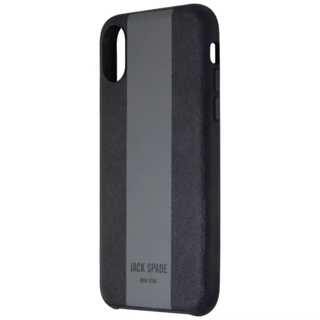 Jack Spade Comold Inlay Case for Apple iPhone Xs / iPhone X - Black / Gray