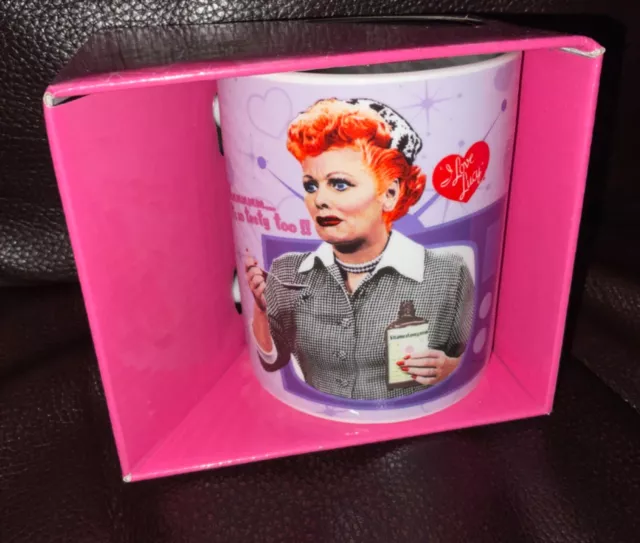 I Love Lucy “Vitameatavegamin” 11 Ounce Ceramic Coffee Mug - New in Box