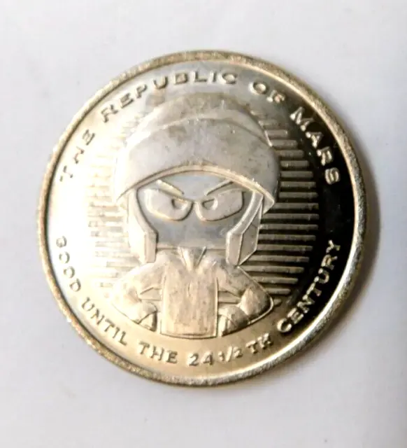 1996 Marvin The Martian Warner Bros Studio Store Nyc Republic Of Mars Coin Medal