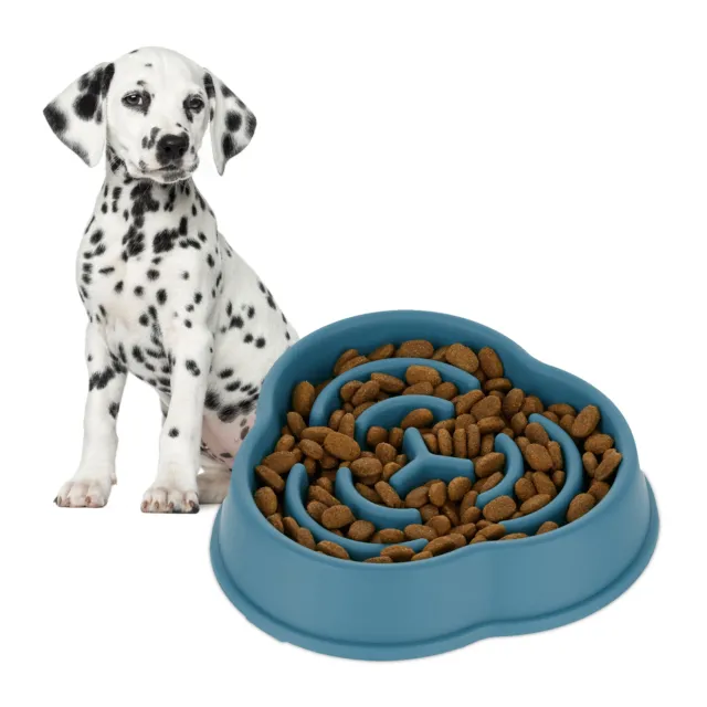 Ciotola anti-ingozzamento cani mangiatoia assunzione lenta cibo cagnoloni 600ml