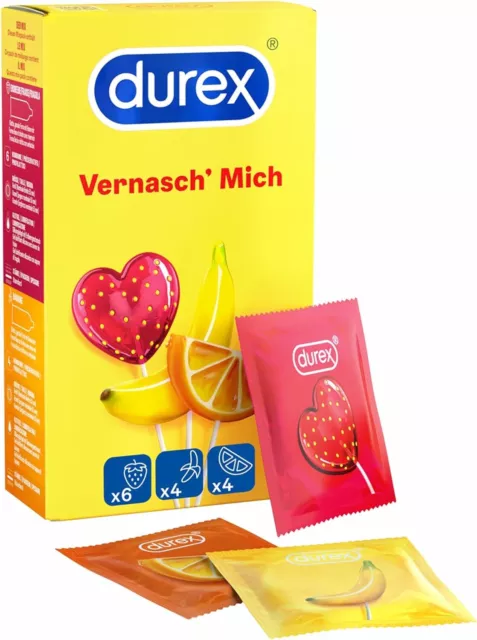 Durex Mange-moi Lot de 14 préservatifs au goût