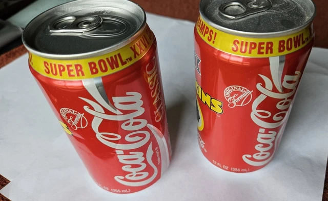 Canette Collector Coca-Cola Classic Super Bowl 26 (1992) - Washington Redskins Vs Buffalo Bills