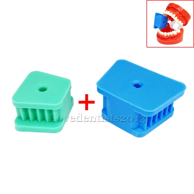 Dental Mouth Prop Bite Blocks Silicone Child Adult Latex Free 2 In A Box