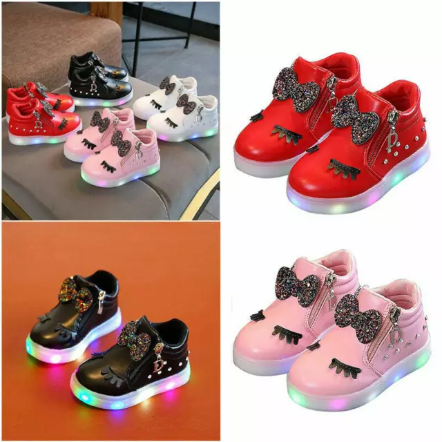 Kids LED Luminous Shoes Sneakers Flashing Children Girls Light Up Trainers Gifts
