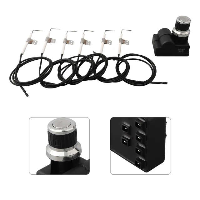 Onlyfire Allumeur Électronique à Bouton-Poussoir Pour Barbecue Gaz 3 Brûleurs – Générateur D'Étincelles Pile AA Universel