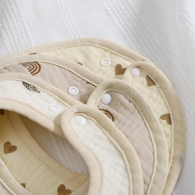 CUTE BOY GIRL Bibs Absorbent Baby Teething Bib Feeding Bib with 6layer