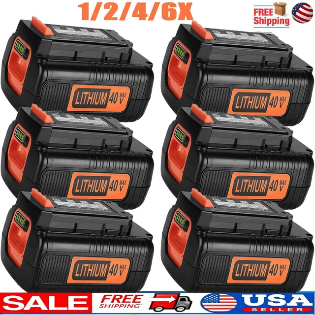 40 Volt for Black and Decker 40V 4.0Ah Max Lithium Battery LBX2040 LBXR36 LSW36