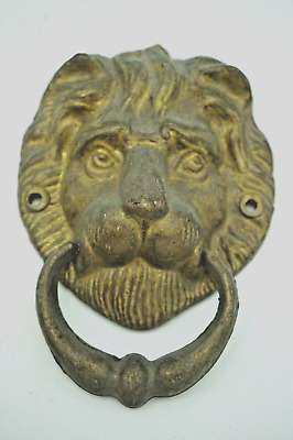 Lion Head Shape Door Knocker Victorian Style Brass Home Door Knocker Door