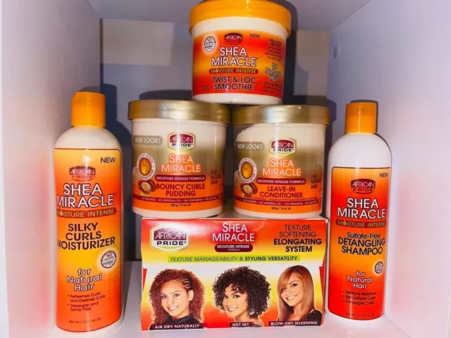 Kit de soin Capilaire pour cheveux MIXTE Shea Butter Miracle de African Pride.