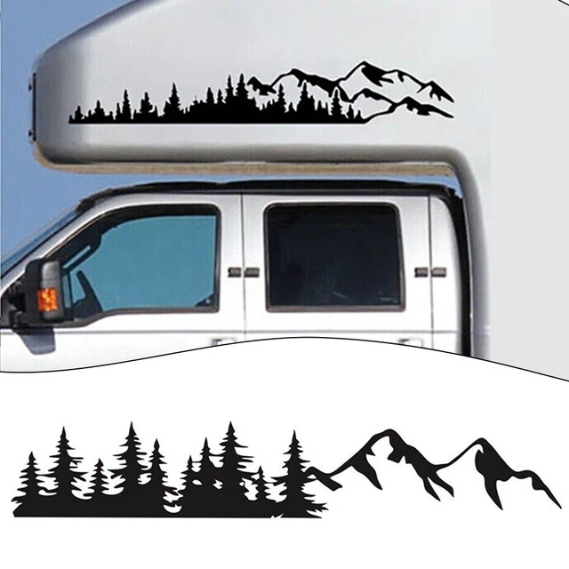 Hochwertiger haltbarer Style Woodland Decal für LKW SUV RV Anhänger Seite LH