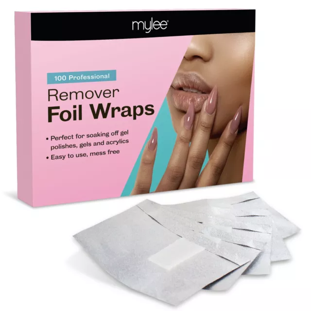 Mylee Remover Wraps Foil Soak Off Acetone Nail Gel Polish 100 pcs per Box