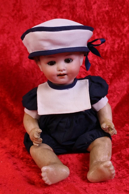 Poupée Petit Bébé Caractère Ernst Heubach 300 – 30 Cm, Poupée Collection Ancienne