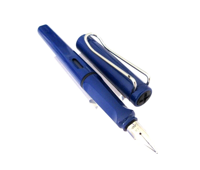 MAGNIFIQUE STYLO BILLE DE PRESTIGE LAMY MODELE SAFARI ALUMINIUM ANODISE A415