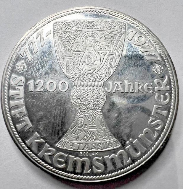 1977 - Austria - 100 Schilling Silver Proof Coin