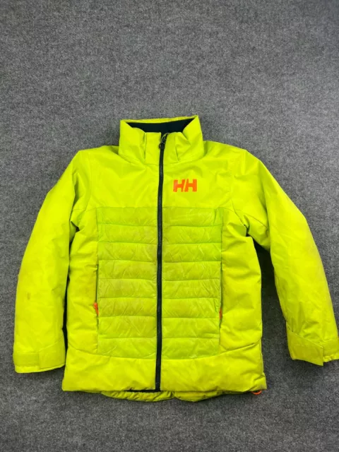 Helly Hansen Azid Lime Kids Jr Summit Jacket Youth 152/12 Puffer Insulated Zip