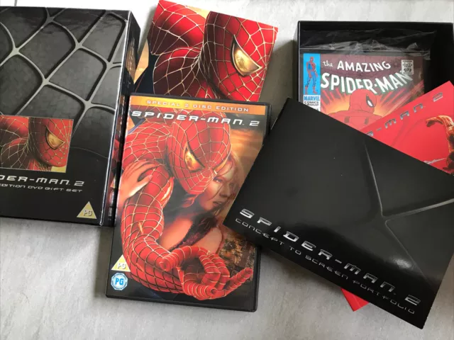 Spider Man Limited Edition DVD's Collectors Gift Set 2 Comic Books & L –  Buy The Way Artiques