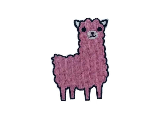 Patch aufnaher aufbugler applikation bügelbild lama alpaca alpaga